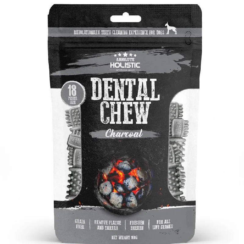 2 FOR $12.80: Absolute Holistic Dental Chew Charcoal Value Pack 160g