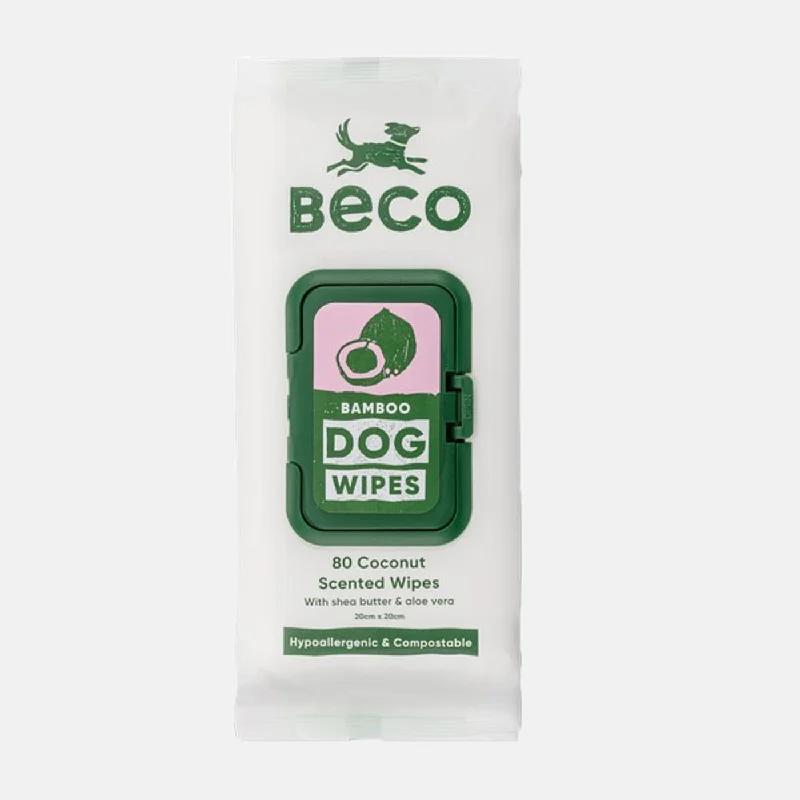 Beco Coconut Scented Bamboo Dog Wipes