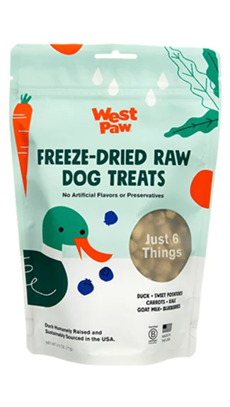 West Paw Freeze-Dried Dog Treats: Duck & Super Foods