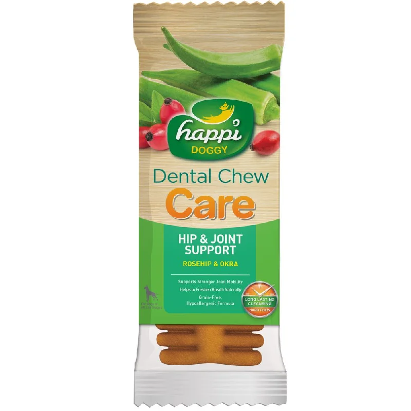 10 FOR $15: Happi Doggy Care Rosehip & Okra Hip & Joint Support Grain-Free Dental Dog Chew 25g