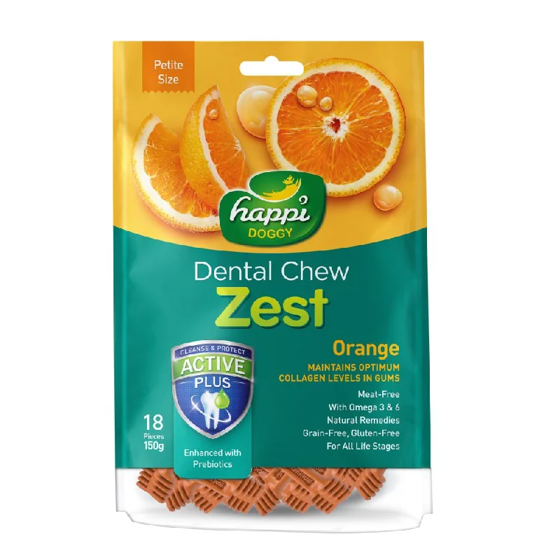 Happi Skippi (Doggy) Zest Petite Orange Dental Dog Chew 150g