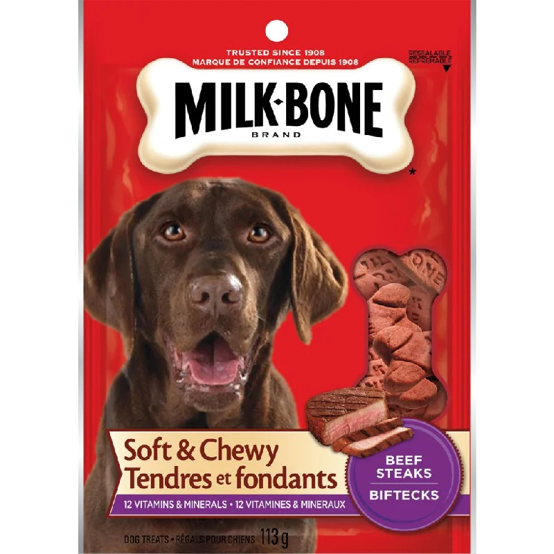 Milkbone Soft and Chewy Beef Steak 113g