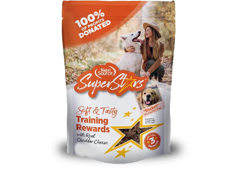 Nutrisource Super Stars Soft & Tasty Cheddar Training Rewards Training Treats for Dogs 16oz