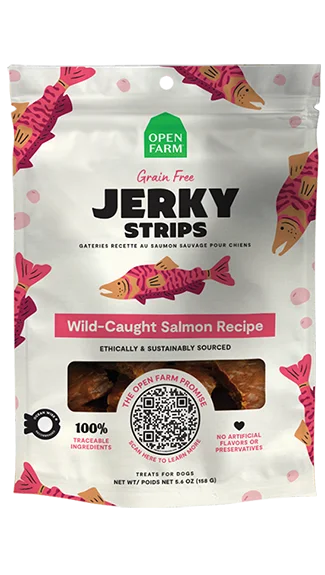 Open Farm Jerky Strips: Wild-Caught Salmon Recipe