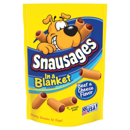 Snausages In a Blanket® Beef & Cheese Flavor