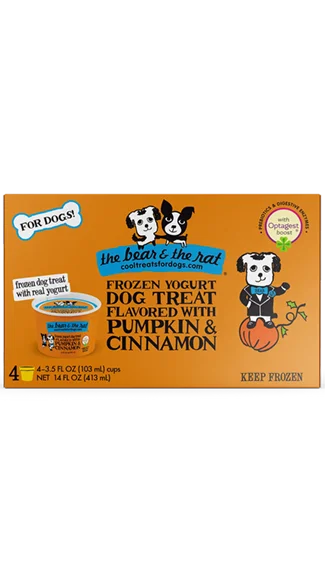 The Bear & The Rat Frozen Yogurt Dog Treat: Pumpkin & Cinnamon