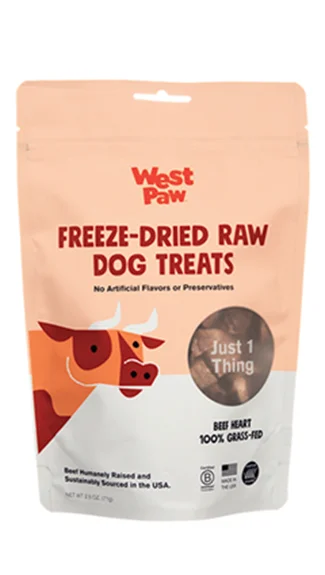 West Paw Freeze-Dried Dog Treats: Beef Heart